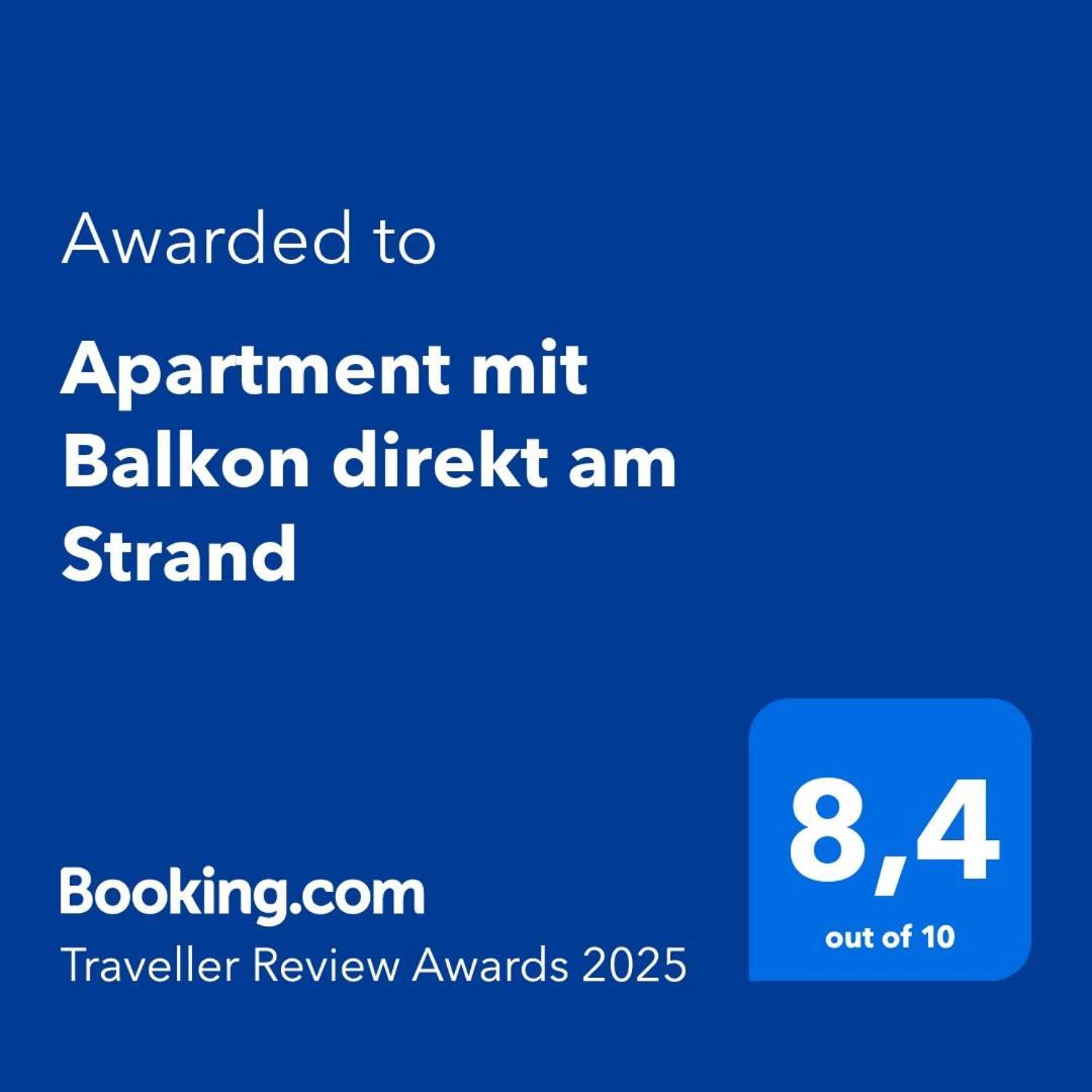 Apartment mit Balkon direkt am Strand Lübeck Exterior foto